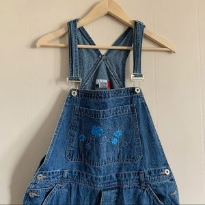 Vintage J.L. New York Embroidered Shortalls